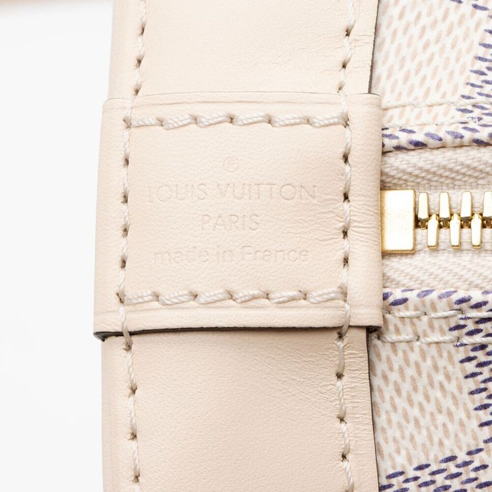 Louis Vuitton Damier Azur Braided Alma BB Satchel - Picture 7 of 12